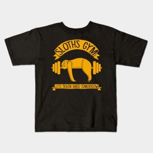 Sloths Gym Kids T-Shirt